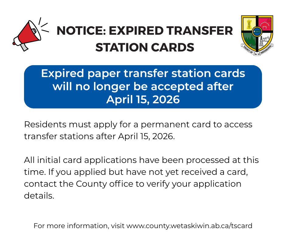 Important Notice: Expired Transfer Station Cards
