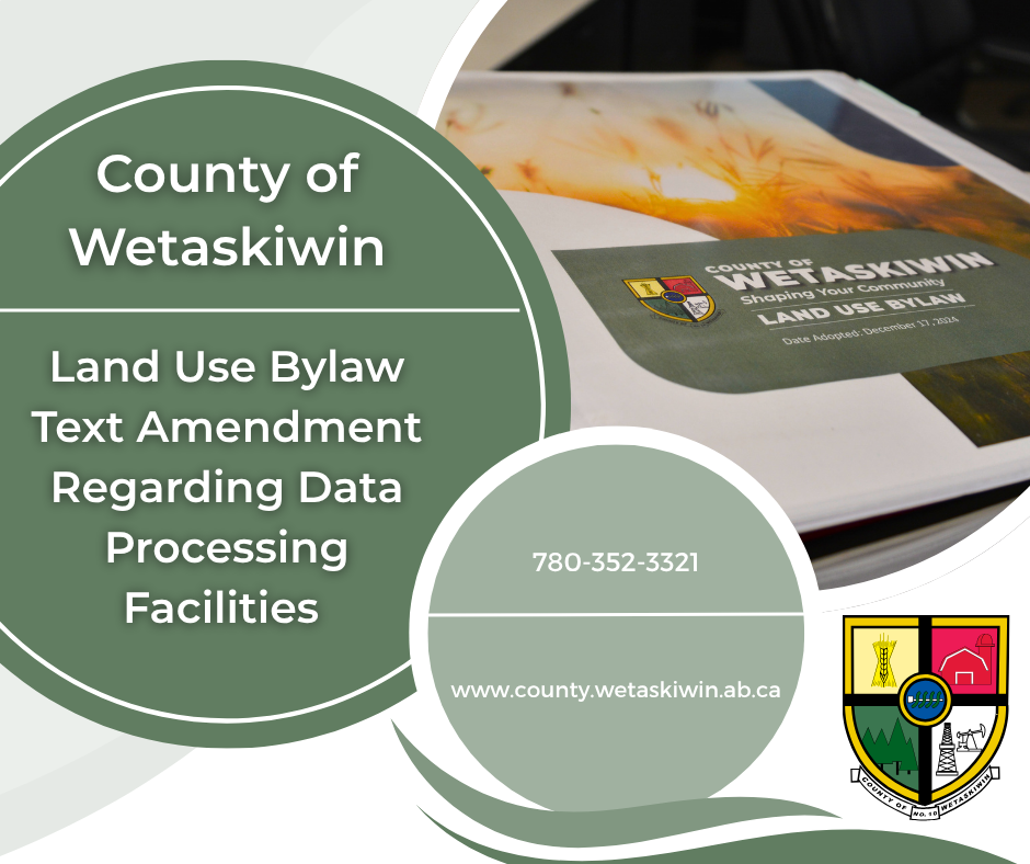 Land Use Bylaw Text Amendment Regarding Data Processing Facilities 