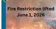 Fire Rest Lifted June 1-26