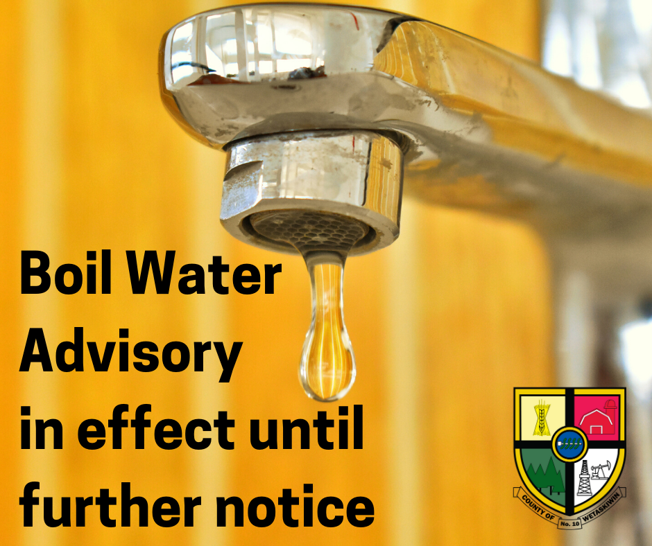 Boil Water Advisory in effect until further notice