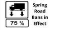 Spring Road Bans in Effect
