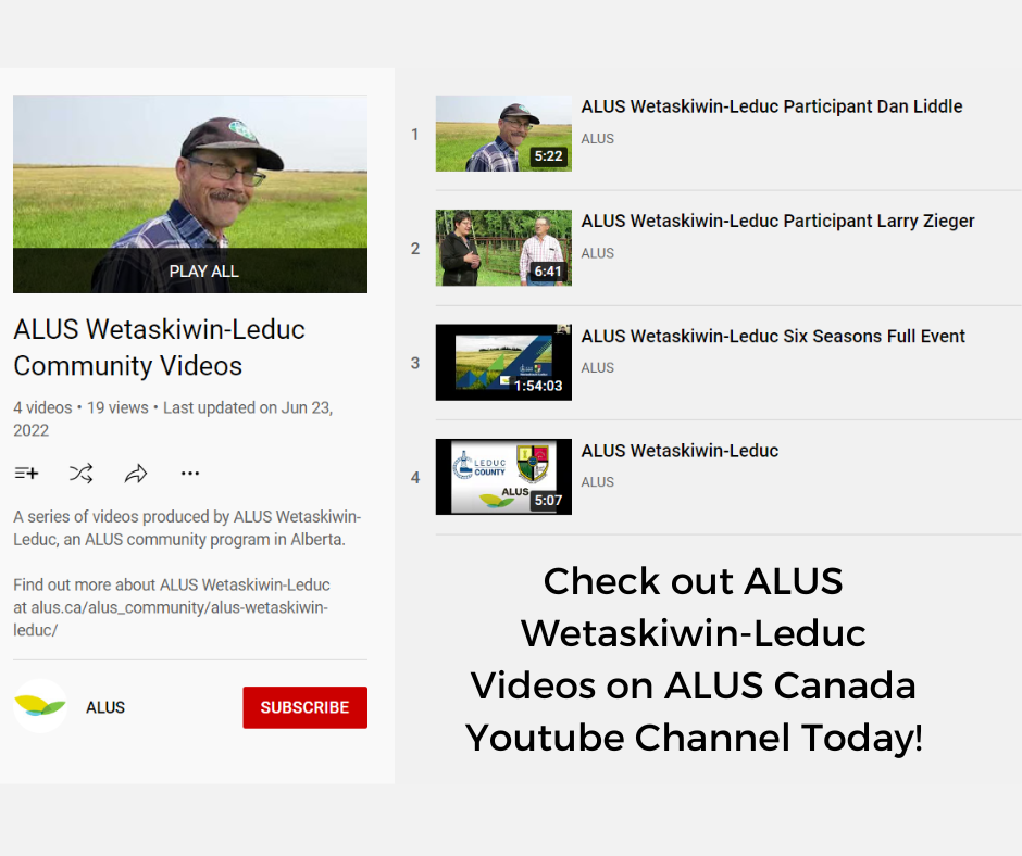 ALUS Wetaskiwin-Leduc Videos