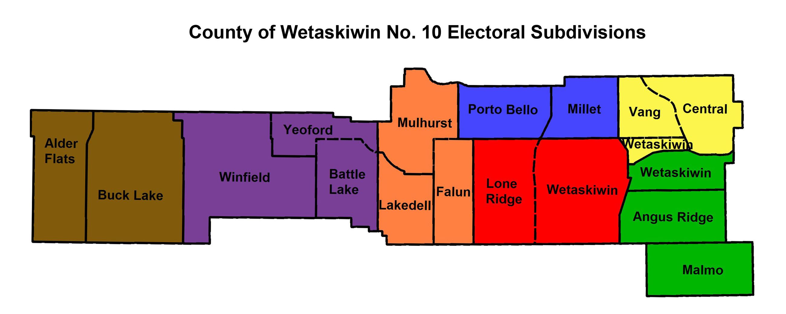 County Of Wetaskiwin Map Elections | Wetaskiwin County, Ab - Official Website