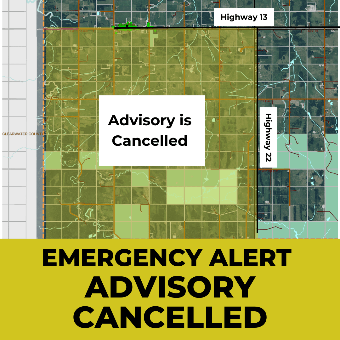 Advisory Cancelled - Alder Flats