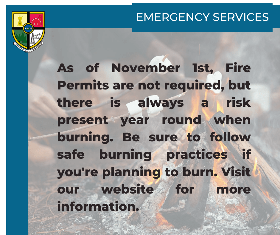 Fire permits not required Nov 1