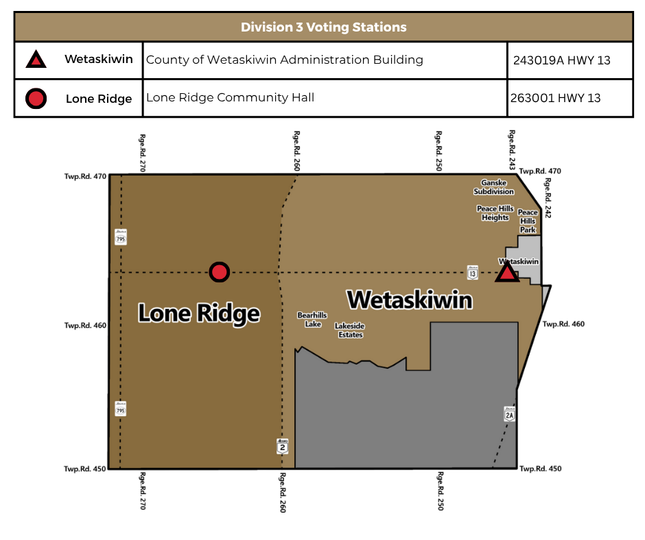 Electoral Division 3 Voting Locations
