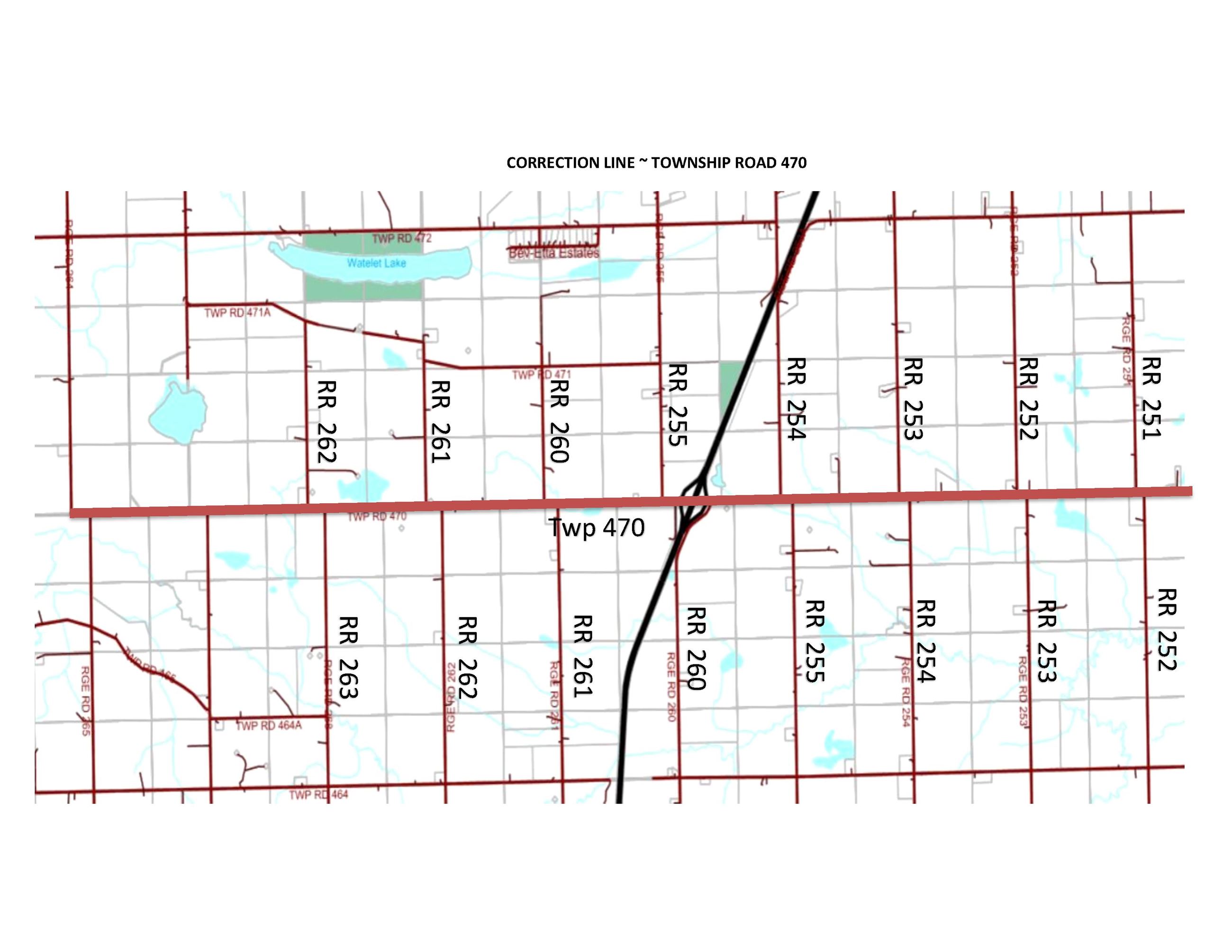 Correction Line Map